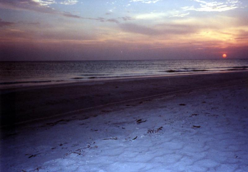 Apollo Beach At Sunset