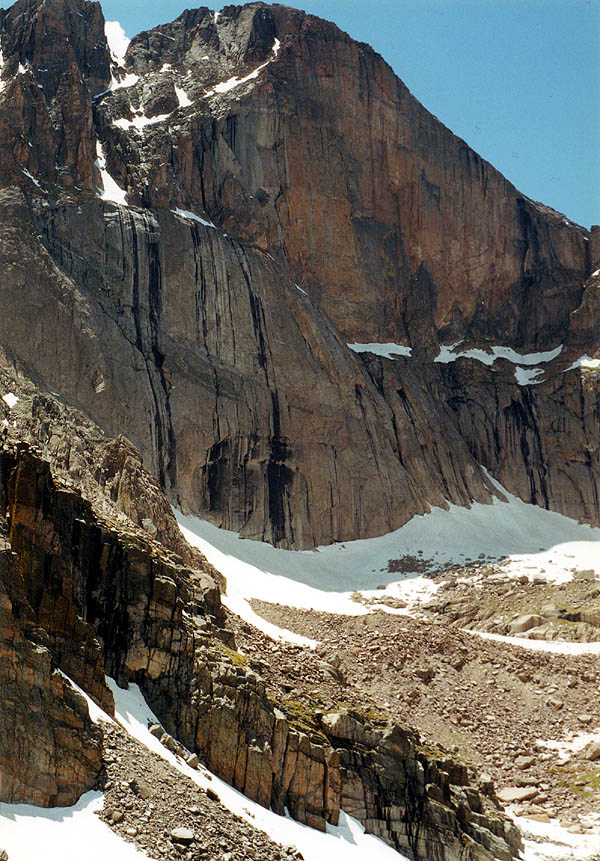 Chasm Lake 2000: Diamond Face of Longs Peak