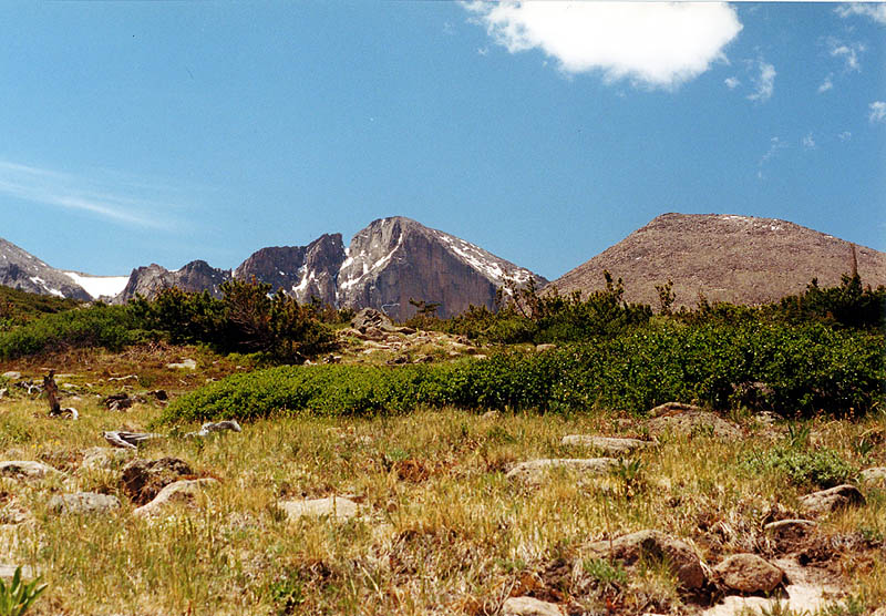 Chasm Lake 2000: Longs Peak from the Tundra