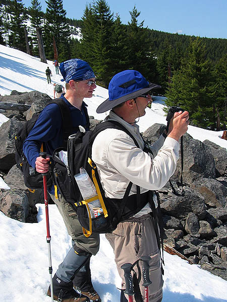 Mt Defiance 2004: Jay Taking Pictures