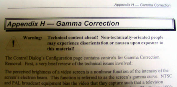 Computer Humor: Gamma Correction