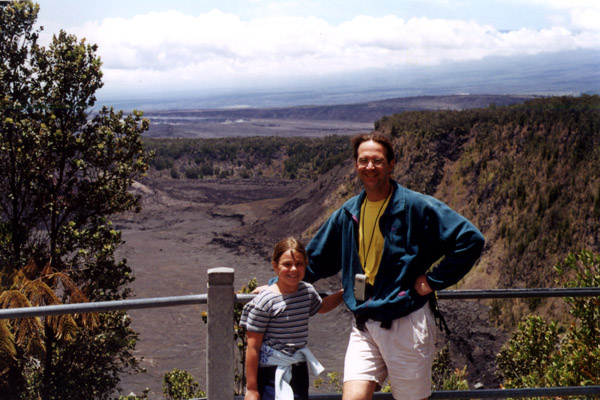 Hawaii: Carrie and Greg at the Kilauea Rim