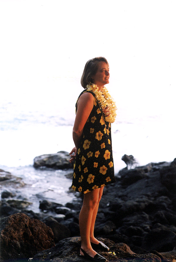 Hawaii: Rita at Sunset