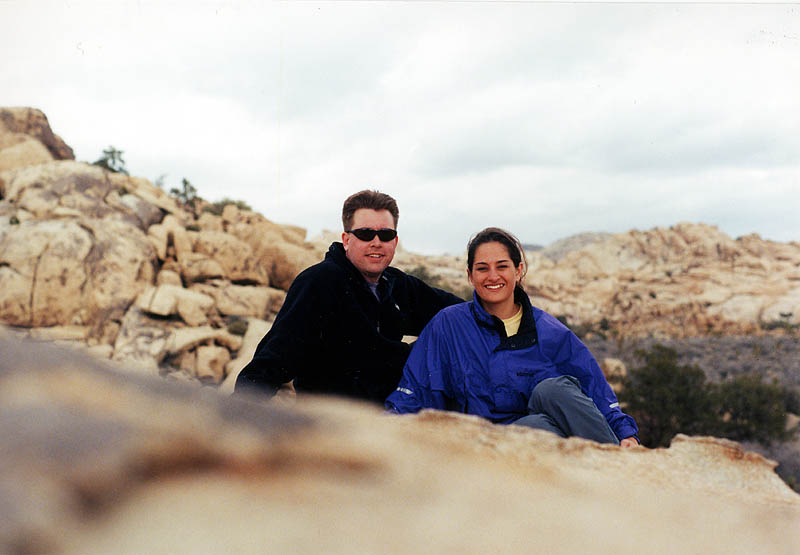 Joshua Tree 2001: Curtis and Andrea in Queen Valley