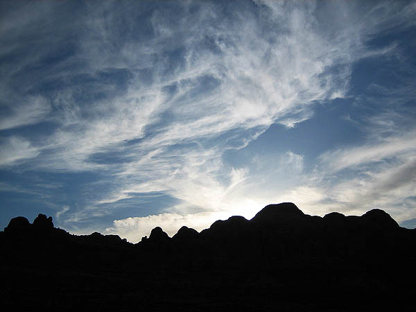 Moab 2006: Amasa Back: Sunset Silhouette