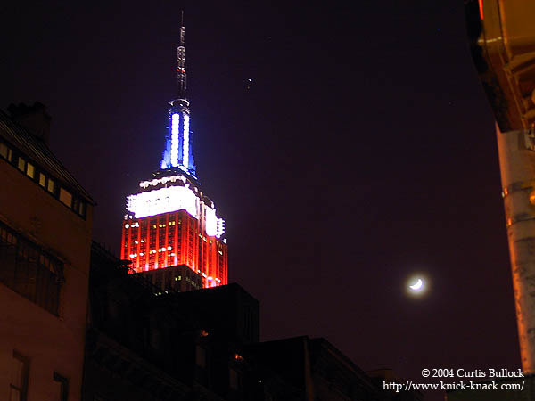 NY 2002: Empire State Building and Moon