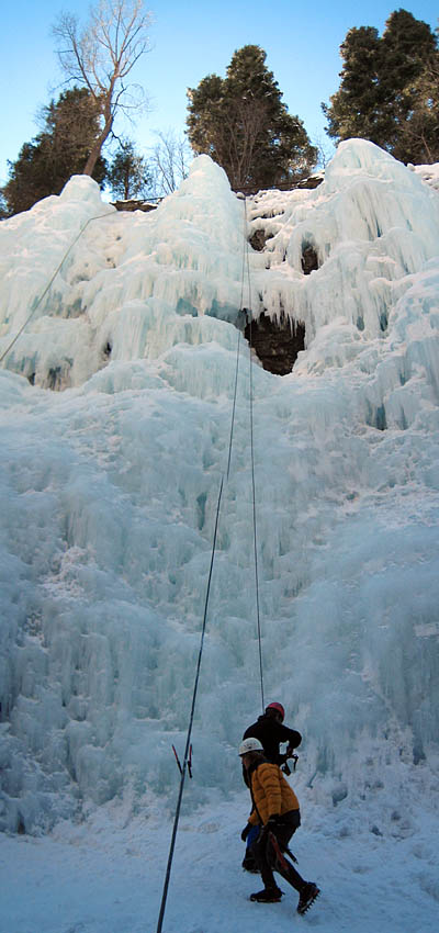 Ouray 2007: Pano Schoolhouse Ice Climb