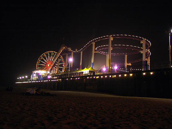 Santa Monica Pier at Night