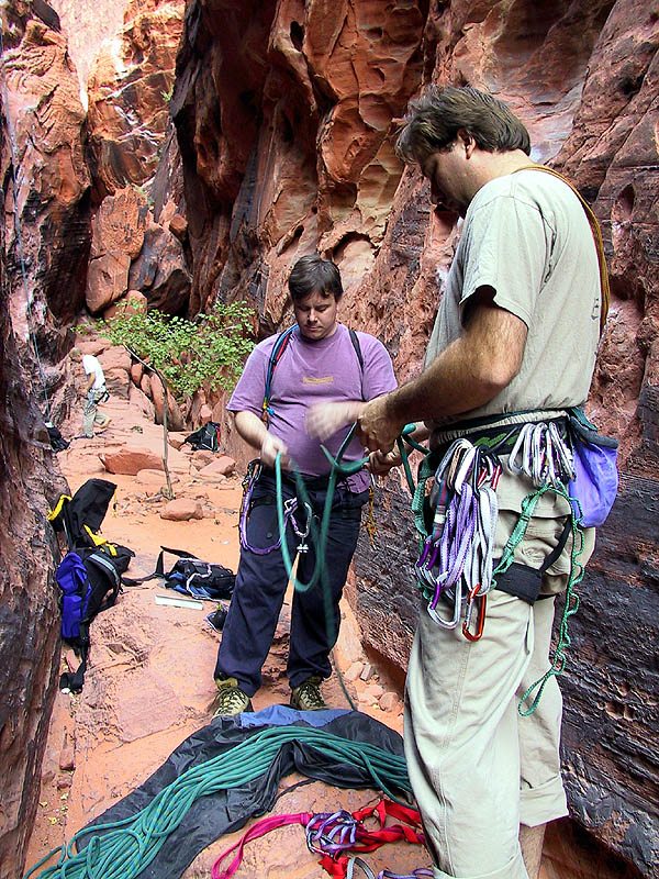 Red Rocks 2001: Day 3: Duncan and Jason Prep