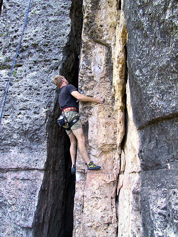 Shelf Road 2002: Gene Climbing