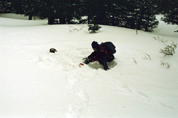 Aran Burying Stacy in the Snow
