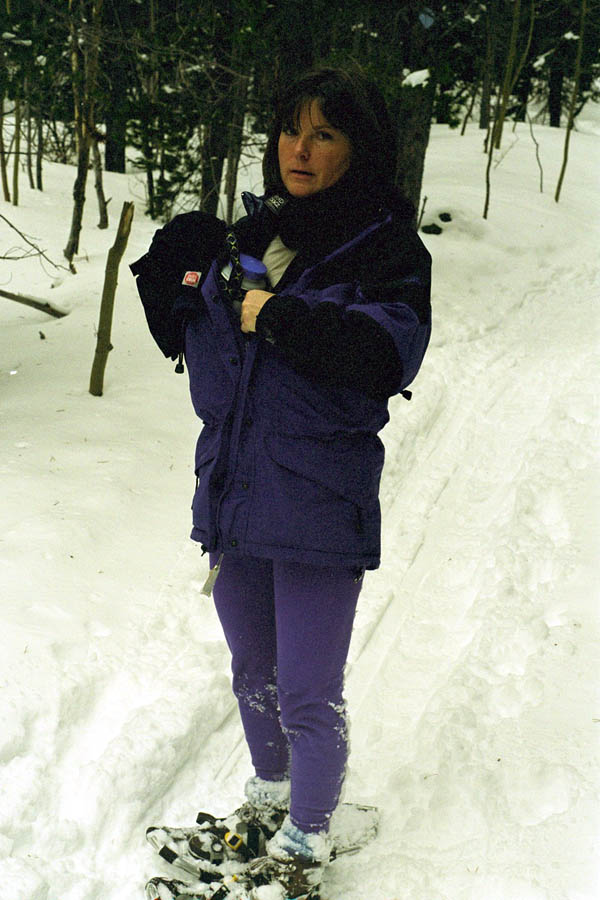 Mandy on Snowshoes