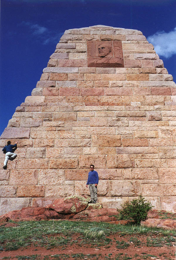 Vedauwoo May 2000: Curtis and Greg at the Ames Monument