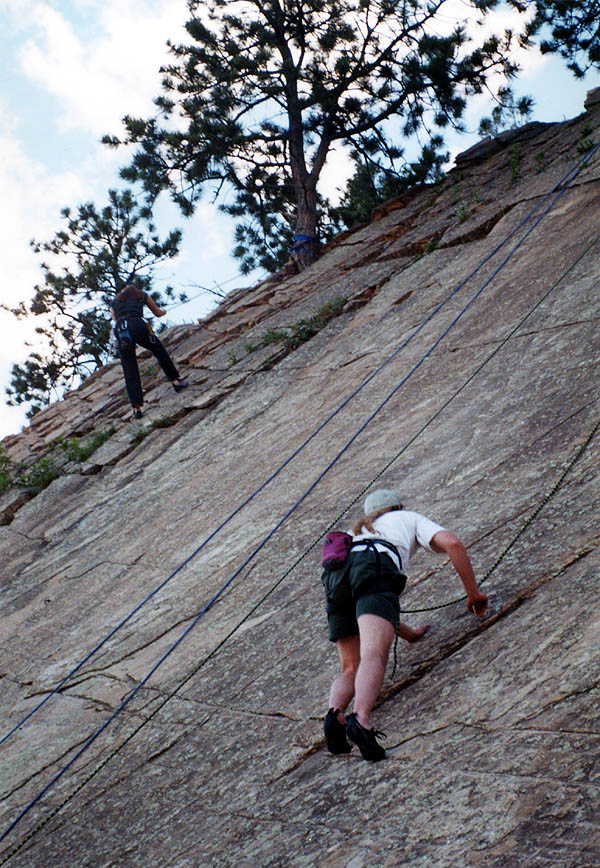 Woods Quarry 2001: Scott Climbing Slab
