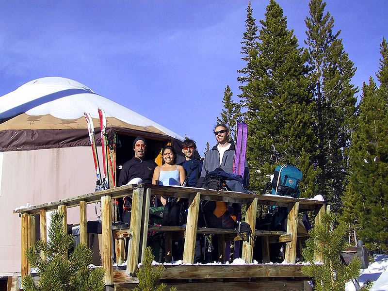 Yurt Trip 2002: Group in Yurt 2