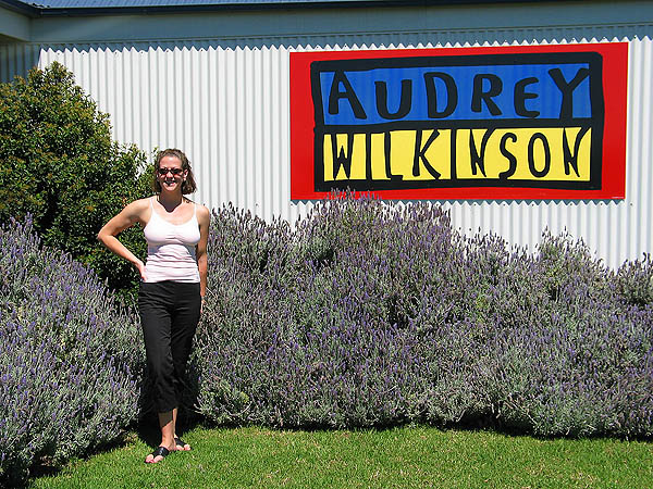 Australia 2004: Jane at Audrey Wilkinson