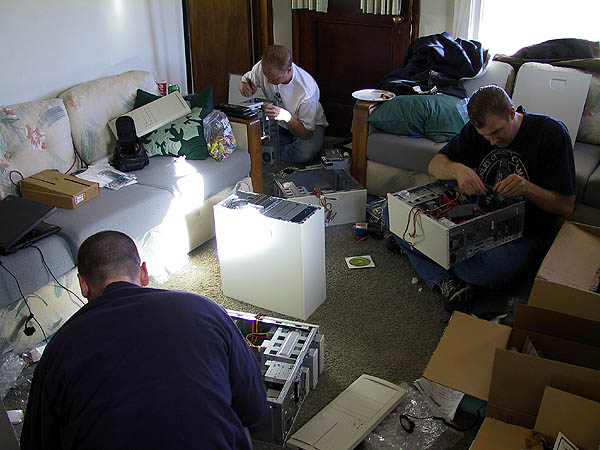 Computer Build Party 2001: The Living Room