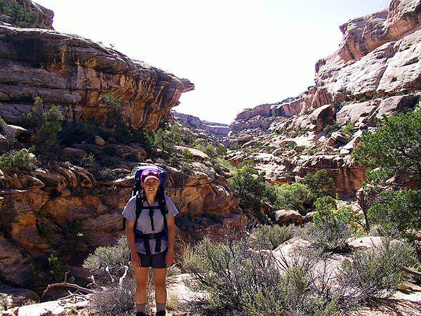 Canyoneering 2002: 27: Sara and Gravel Canyon