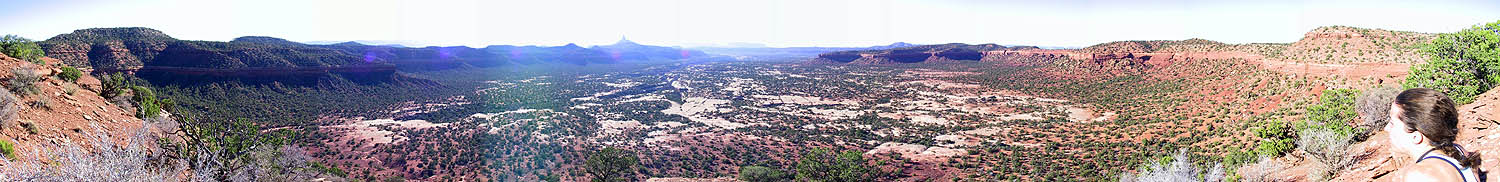 Canyoneering 2002: 00: Panoramic from Camp 2