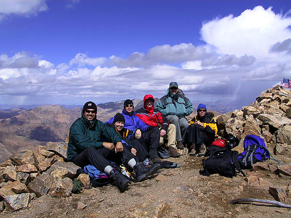 Mt Elbert 2001: Summit Team