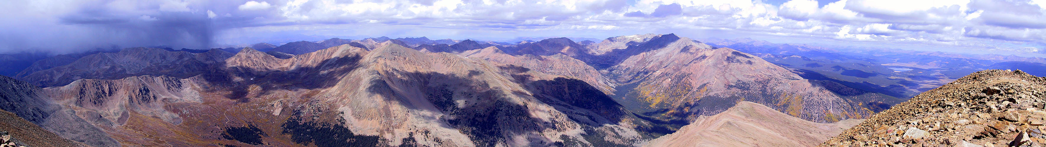 Mt Elbert 2001: Summit Panoramic North