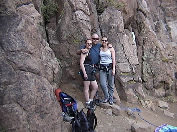 Golden Cliffs April 2001: Climbers