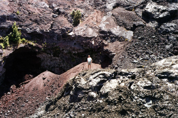 Hawaii: Curtis at the Kilauea Spout