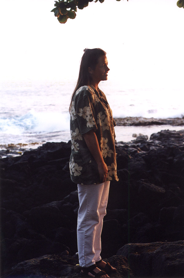 Hawaii: Suzie at Sunset