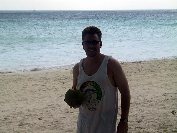 Jamaica 2002: Curtis and the Coconut Drink