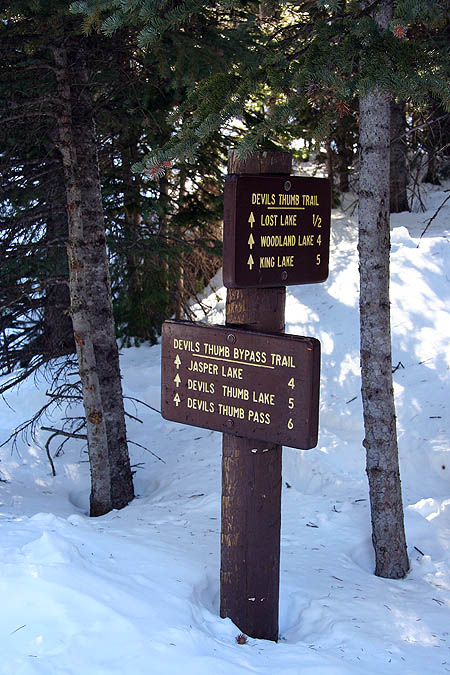 Snowshoe Lost Lake 2005: Devils Thumb Trail Fork