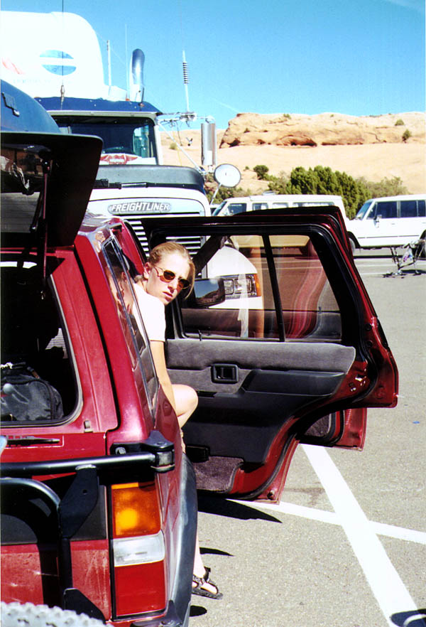 Moab 2000: Rose in the Parking Lot