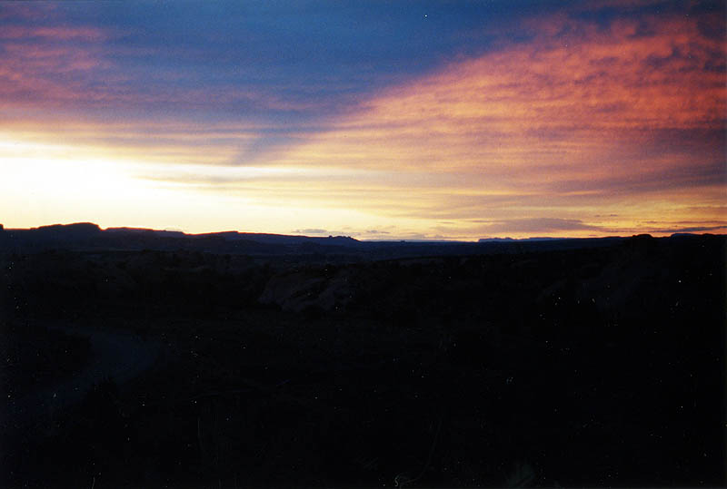 Moab 2001: Moab Terrain at Sunset