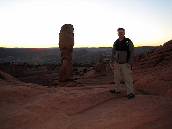 Moab 2005: Curtis at Delicate Arc