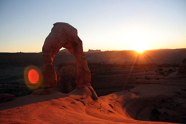 Moab 2005: Arches: Delicate Arch at Sunset