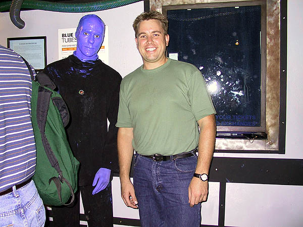 NYC 2002: Curtis and the Blue Man