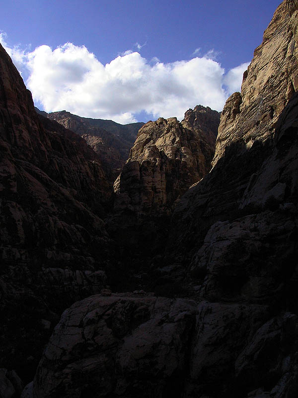 Red Rocks 2001: Day 2: Up Canyon (Dark)