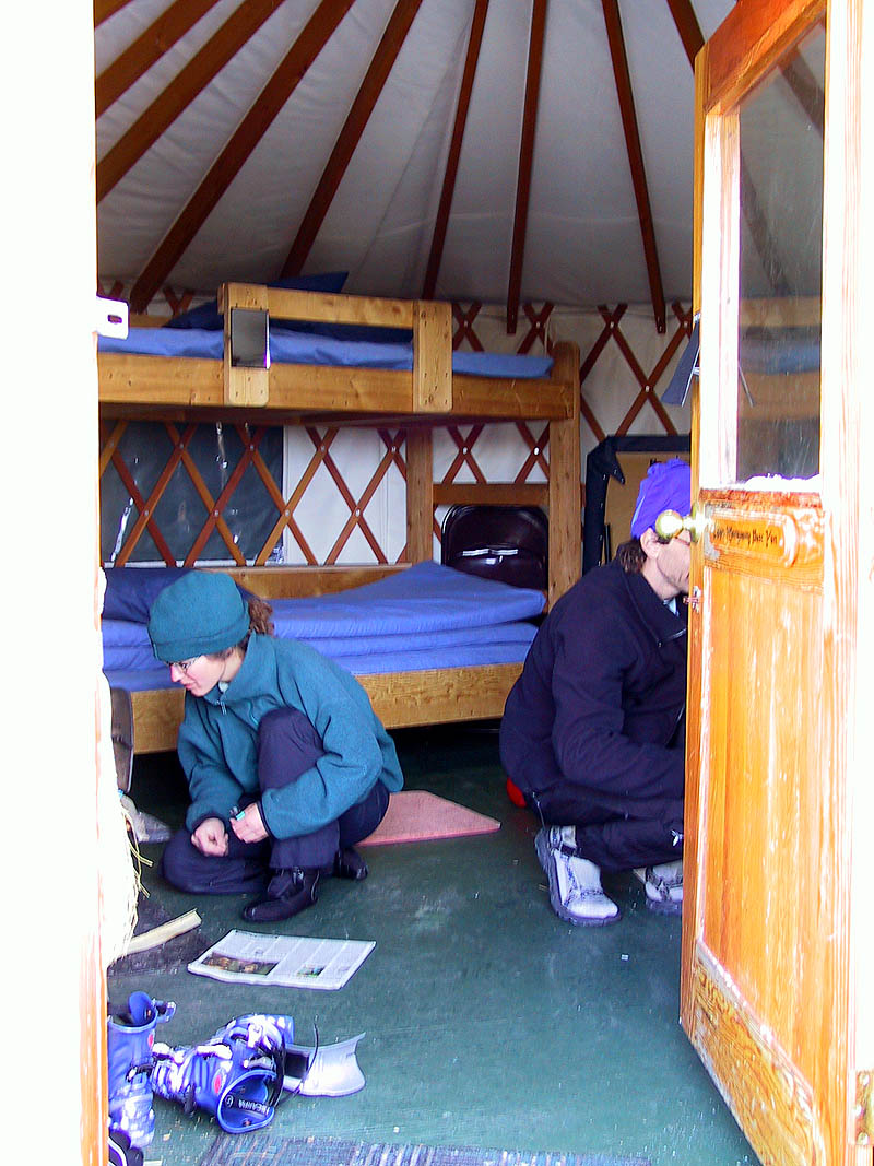 Yurt Trip 2002: Inside Yurt 1